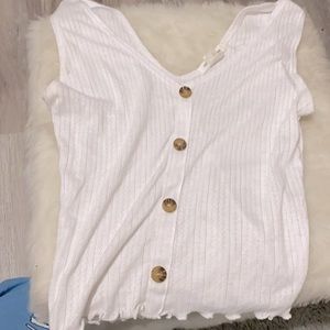 White tank with buttons